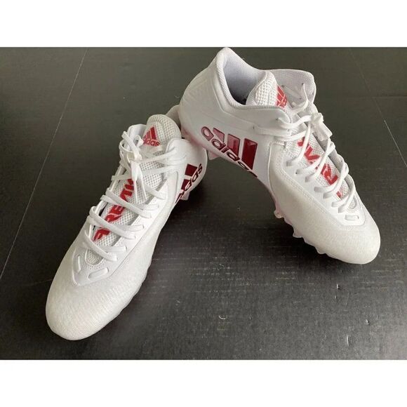 Adidas SM Freak Mid “White University Red” Football Cleats FX1308 Men’s Size 14